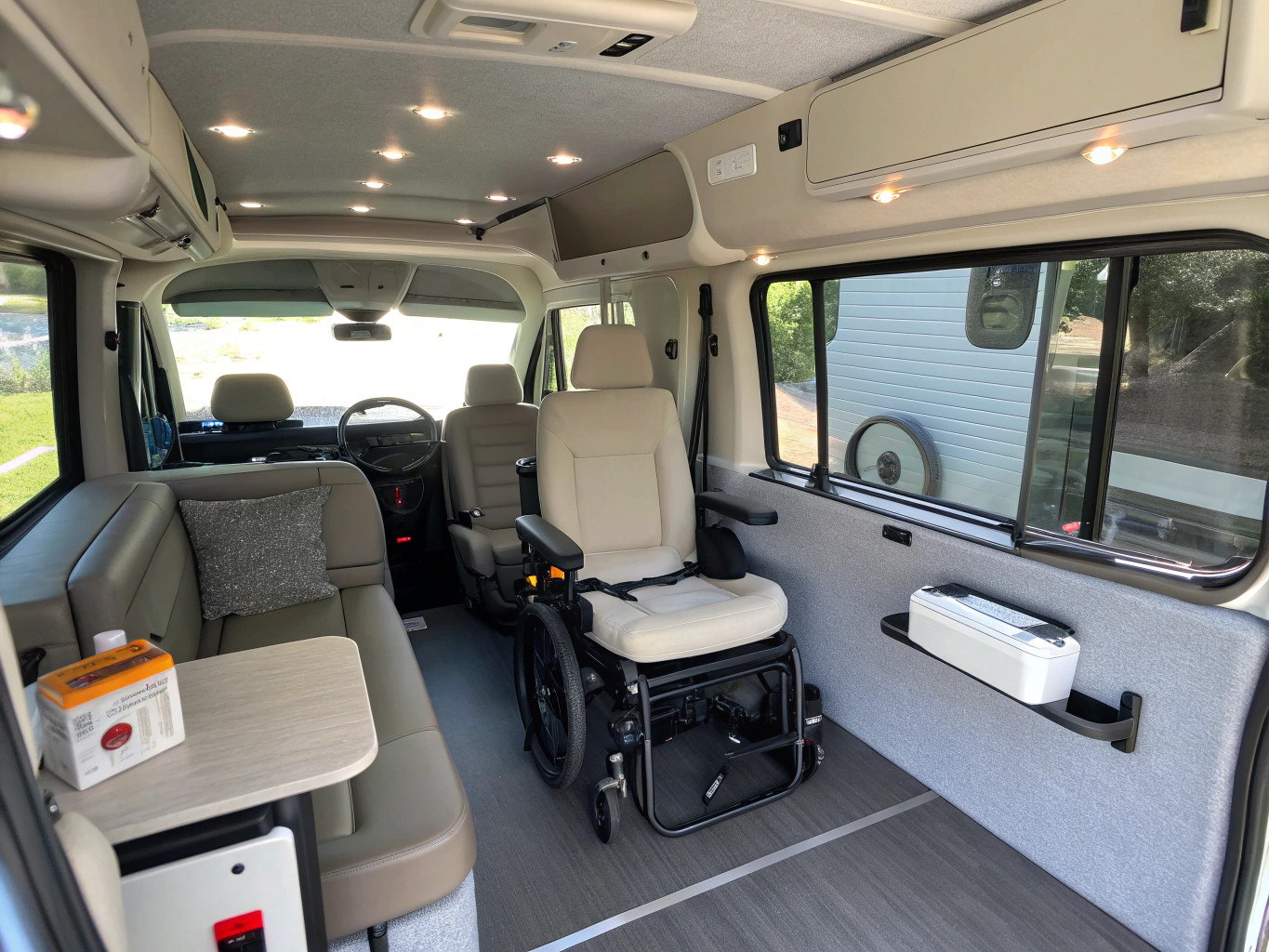 Accessible minivan - interior view